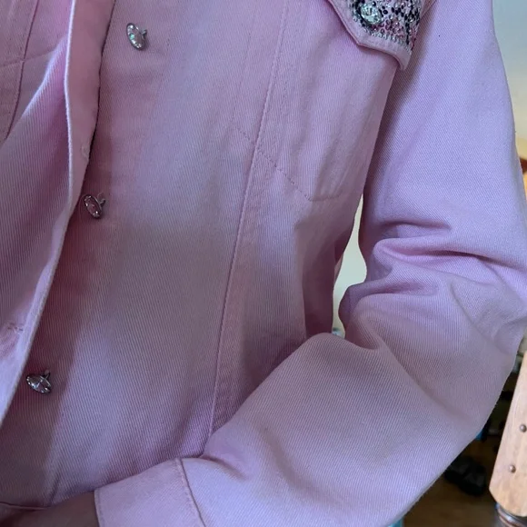 Christine Alexander Swarovski Crystal Pink Denim (Available in Black also) - Picture 7 of 11